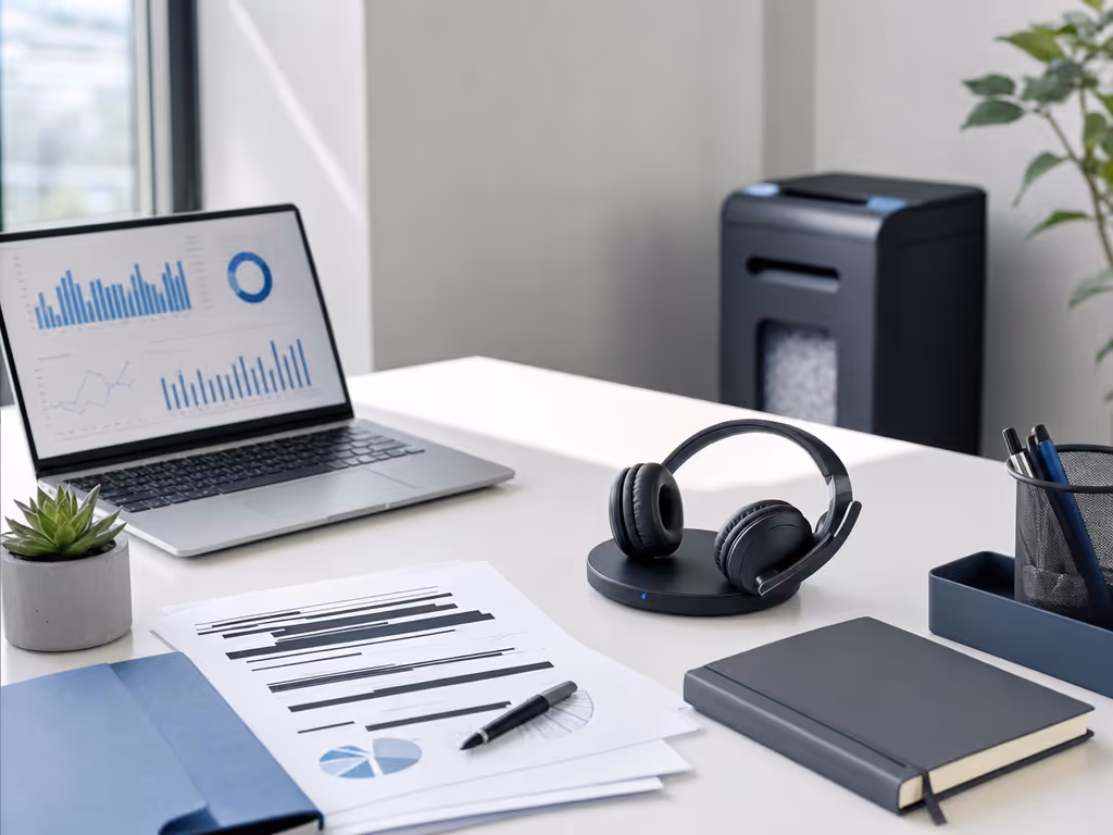 quiet_professional_workspace_with_paper_shredder_and_headset