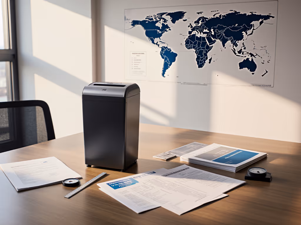 Global Shredder Guide: Compact & Compliant Worldwide