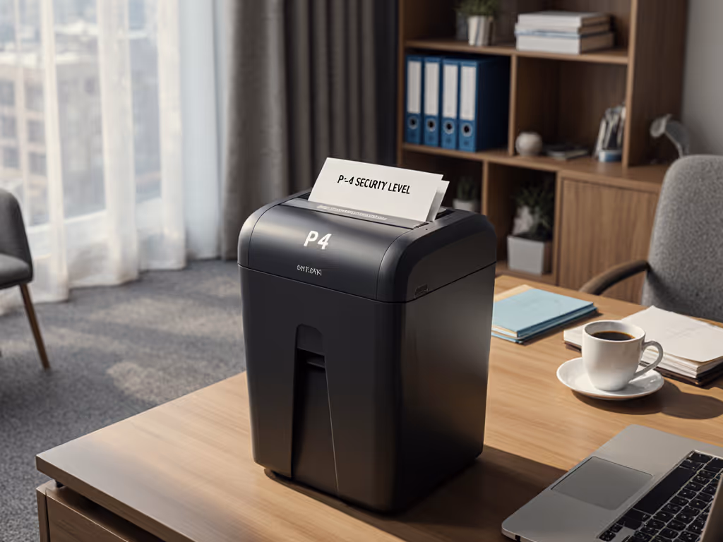 Shredder Security Levels: Fit P-4 Into Your Quiet Office